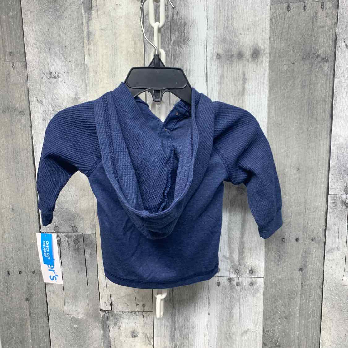 Size 3 Months Navy Carter's Long Sleeve Shirt