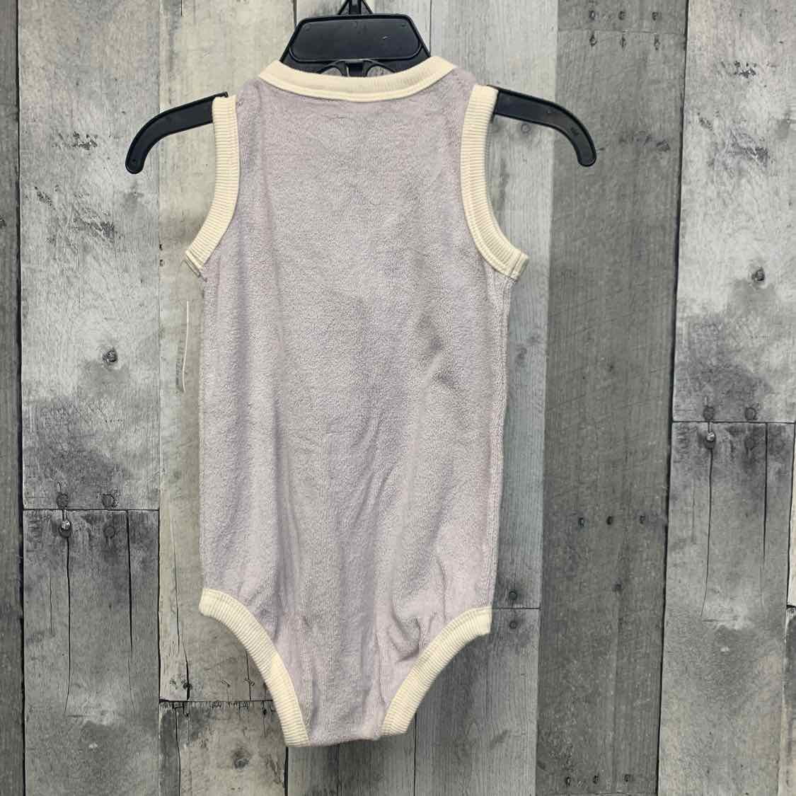 Size 9 Months Purple/White B Brand Bodysuit