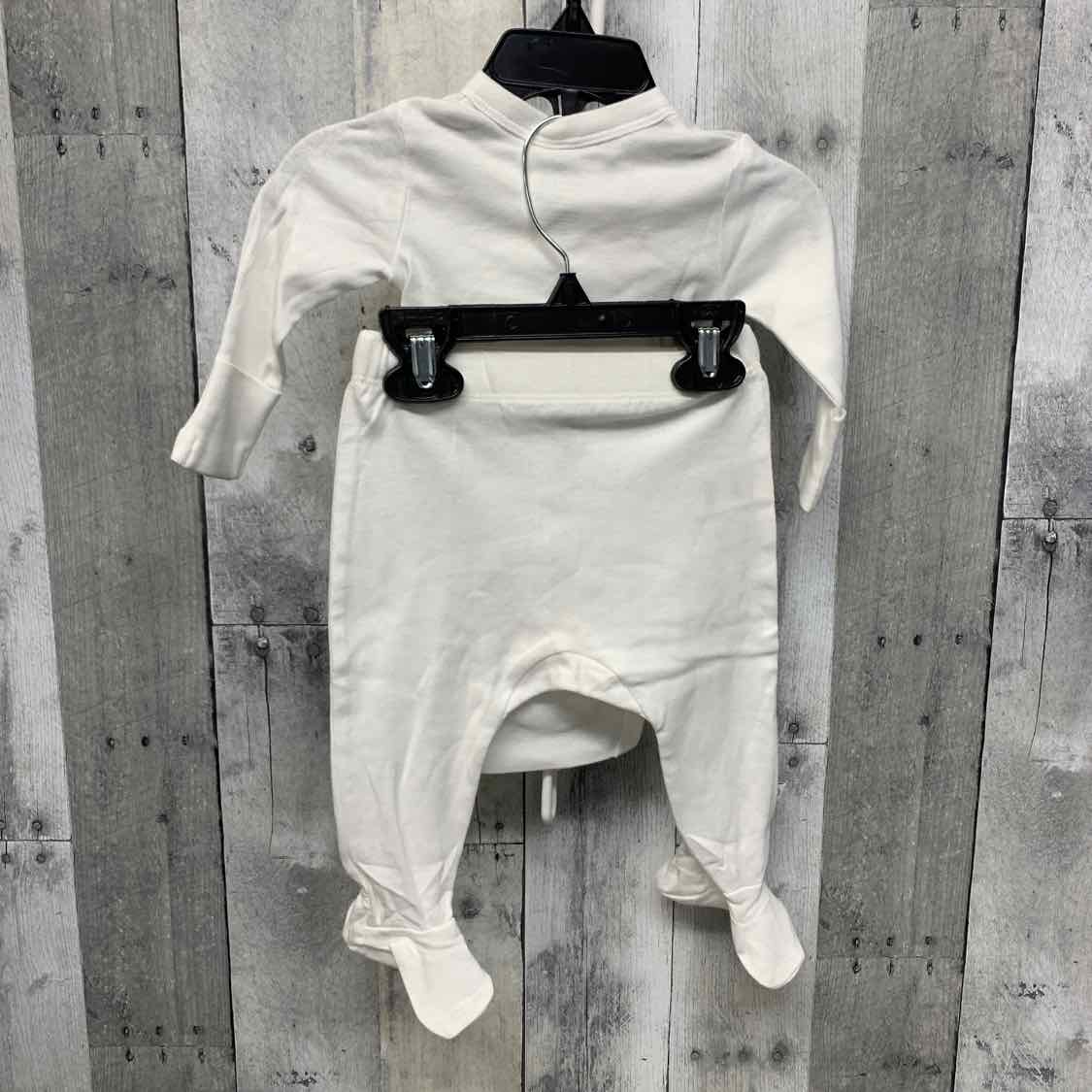 Size 0-3 Months White Name Brand Shirt/Pants