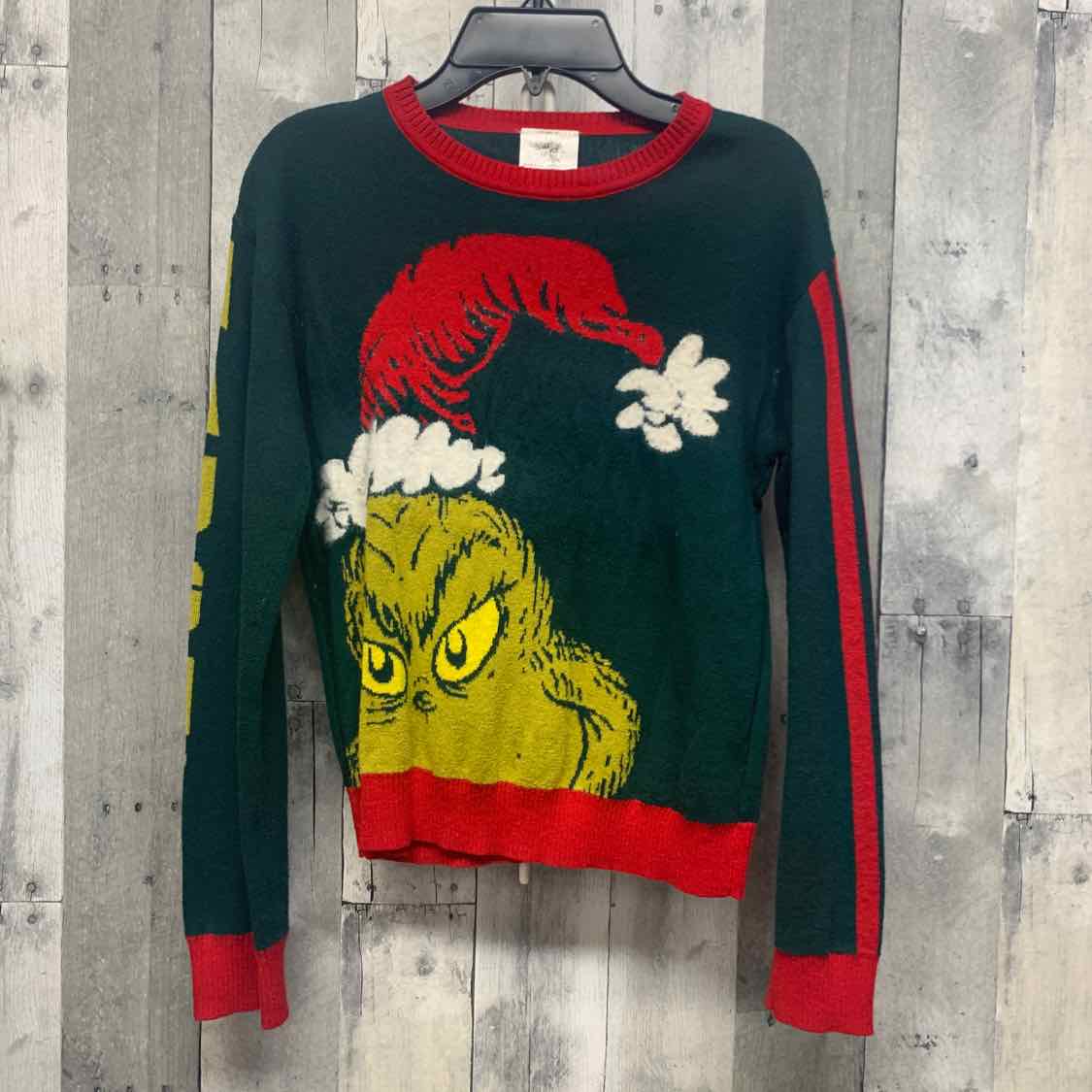 Size Medium Green/Red Dr Seuss Sweater