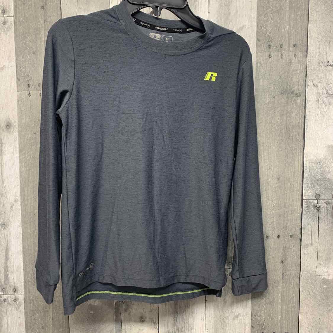 Size 8 Gray/Green Russel Long Sleeve Shirt