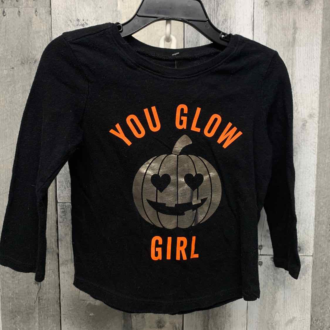 Size 2T Black Graphic Old Navy Long Sleeve Shirt