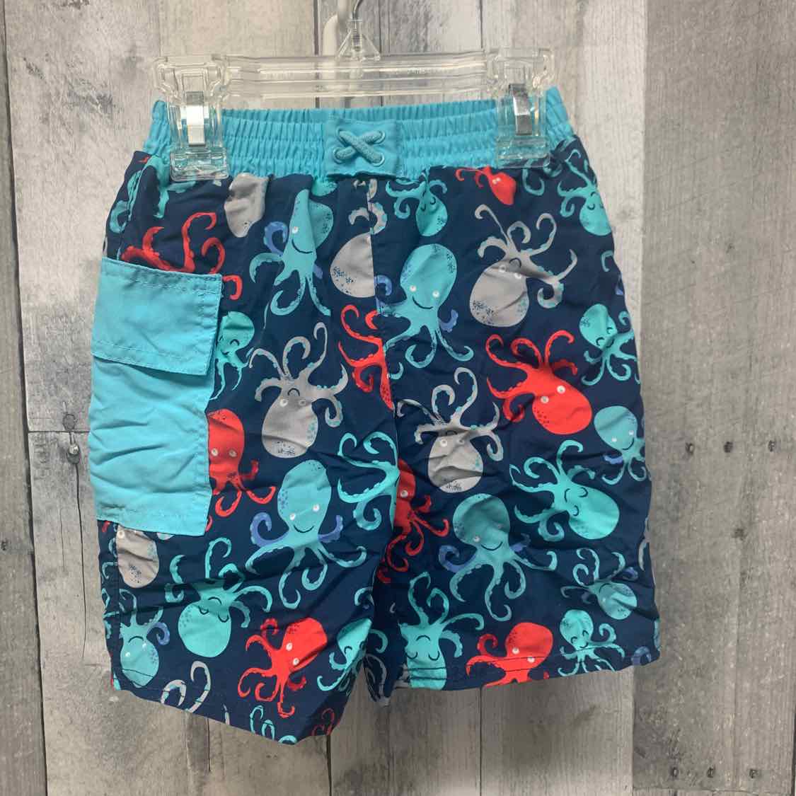 Size 3T Navy Mid Brand Swim Trunks - OodlesCB