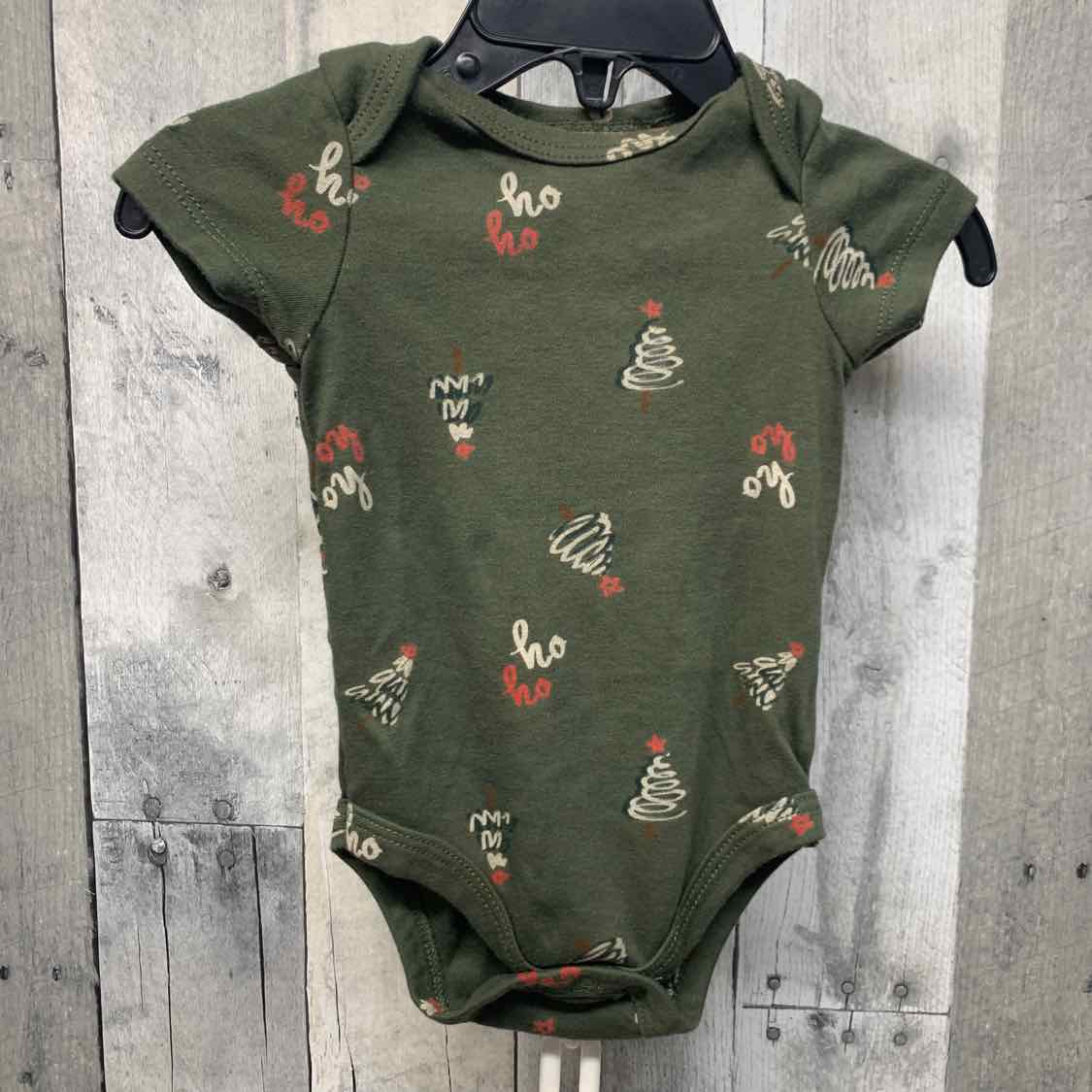 Size 6-9 Months Green Print B Brand Bodysuit