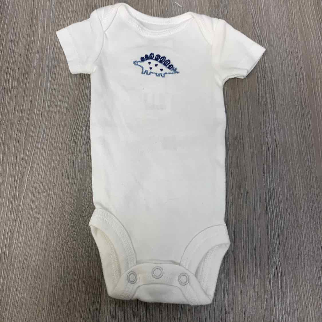 Size Preemie White/Navy Just One You Bodysuit