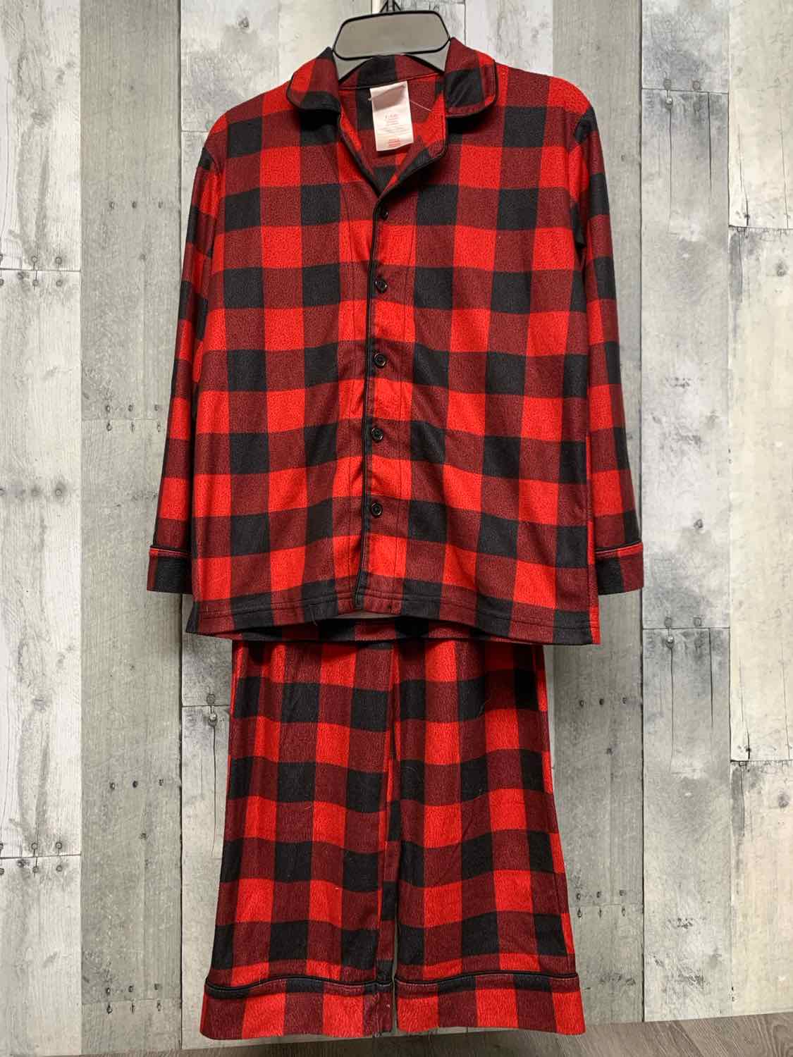 Size 8 Red Plaid Mid Brand 2pc PJs