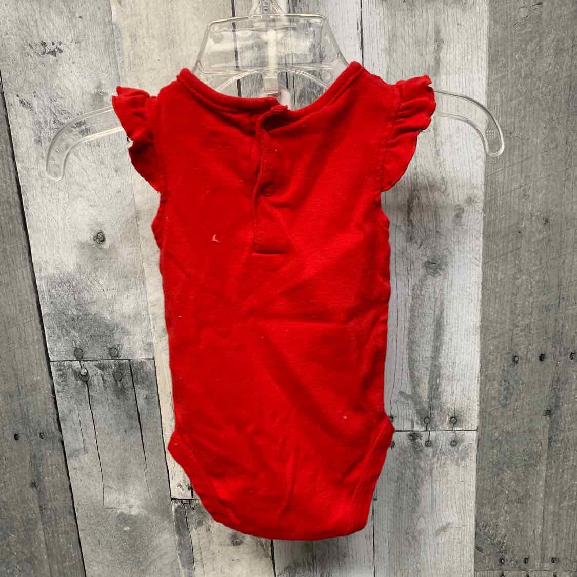 Size 3 Months Red Just One You Bodysuit