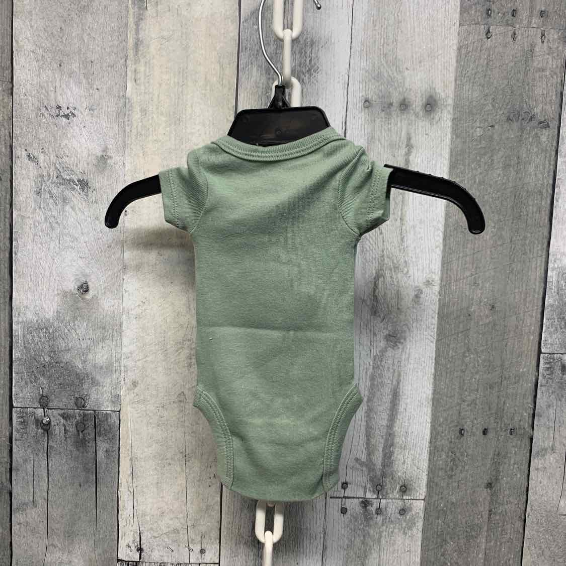 Size Preemie Green Gerber Bodysuit