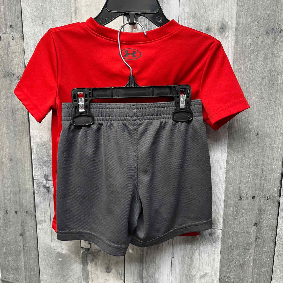 Size 2T Red/Gray Sport Brand Shirt/Shorts