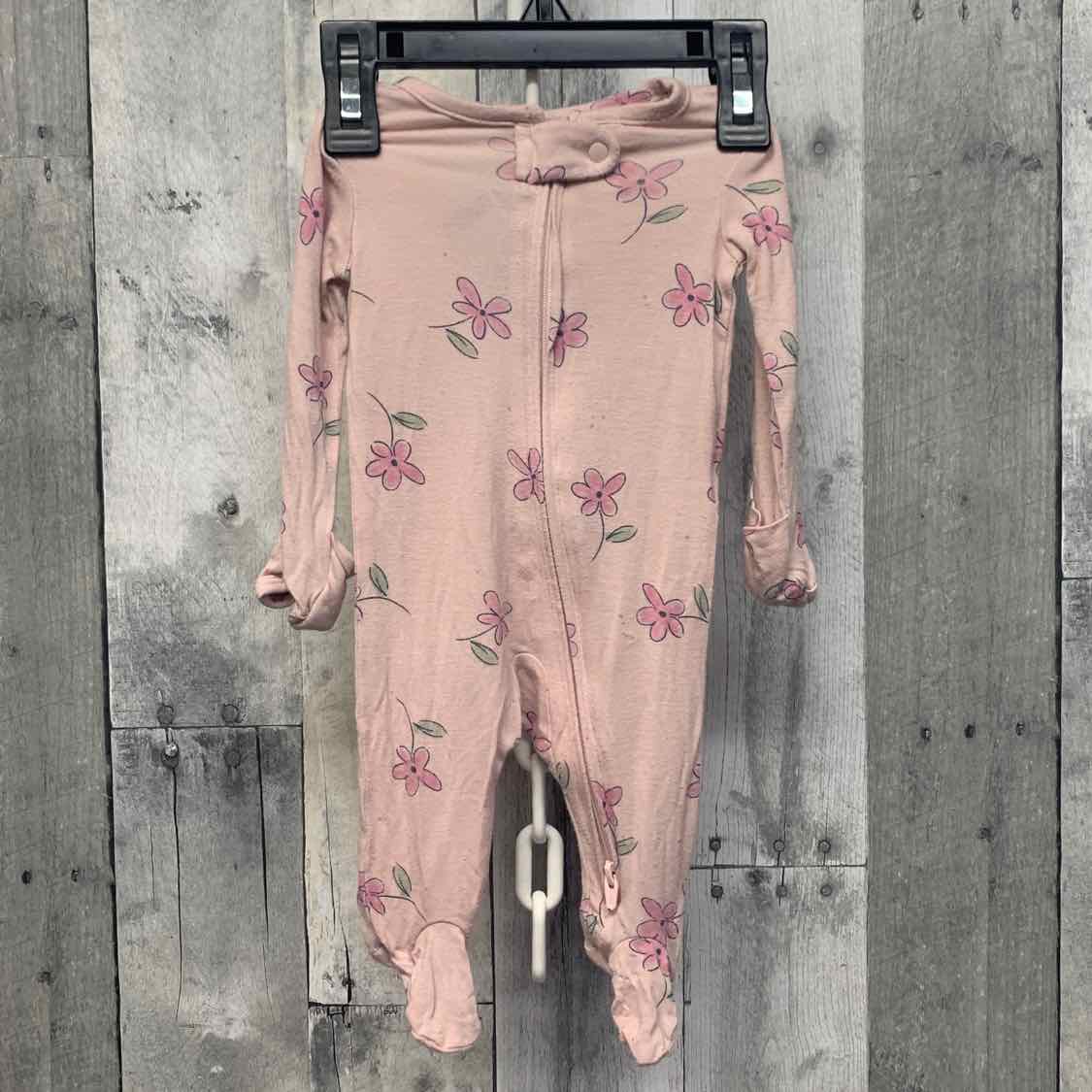 Size Newborn Pink Print Just One You Footy PJs