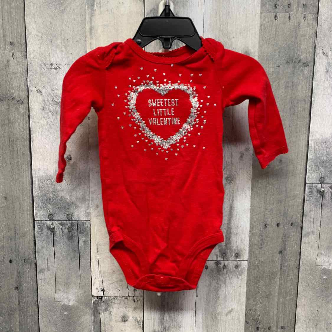 Size 9 Months Red Just One You Bodysuit