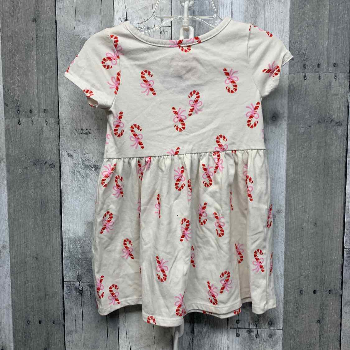 Size 2T White Graphic Cat & Jack Dress - Knit