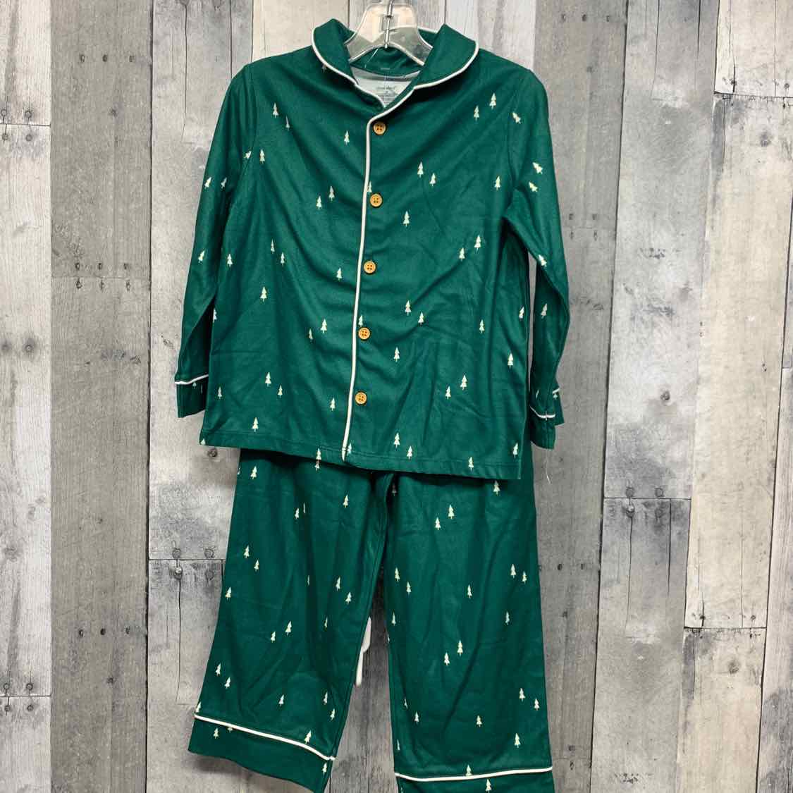 Size 3T Green Print Cloud Island 2pc PJs