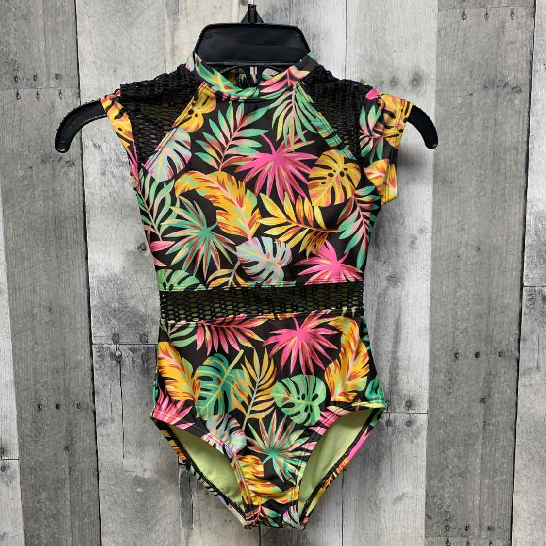Size 4/5 Green/Gray Art Class Swim Suit - 1pc