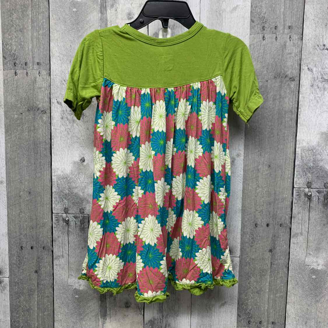 Size 2T Pink/Green Bamboo Dress