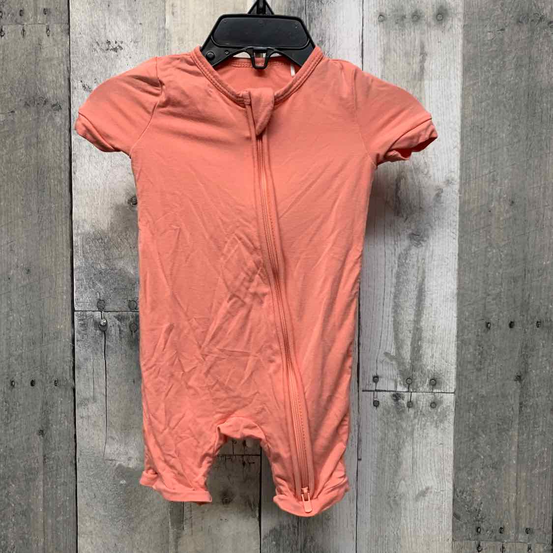Size 3-6 Months Coral Bamboo Romper