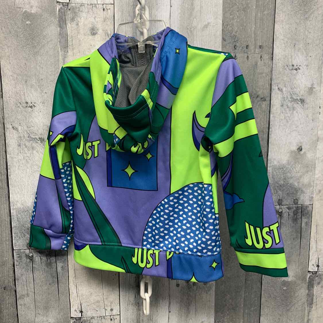 Size 2T Green/Blue Sport Brand Light Jacket