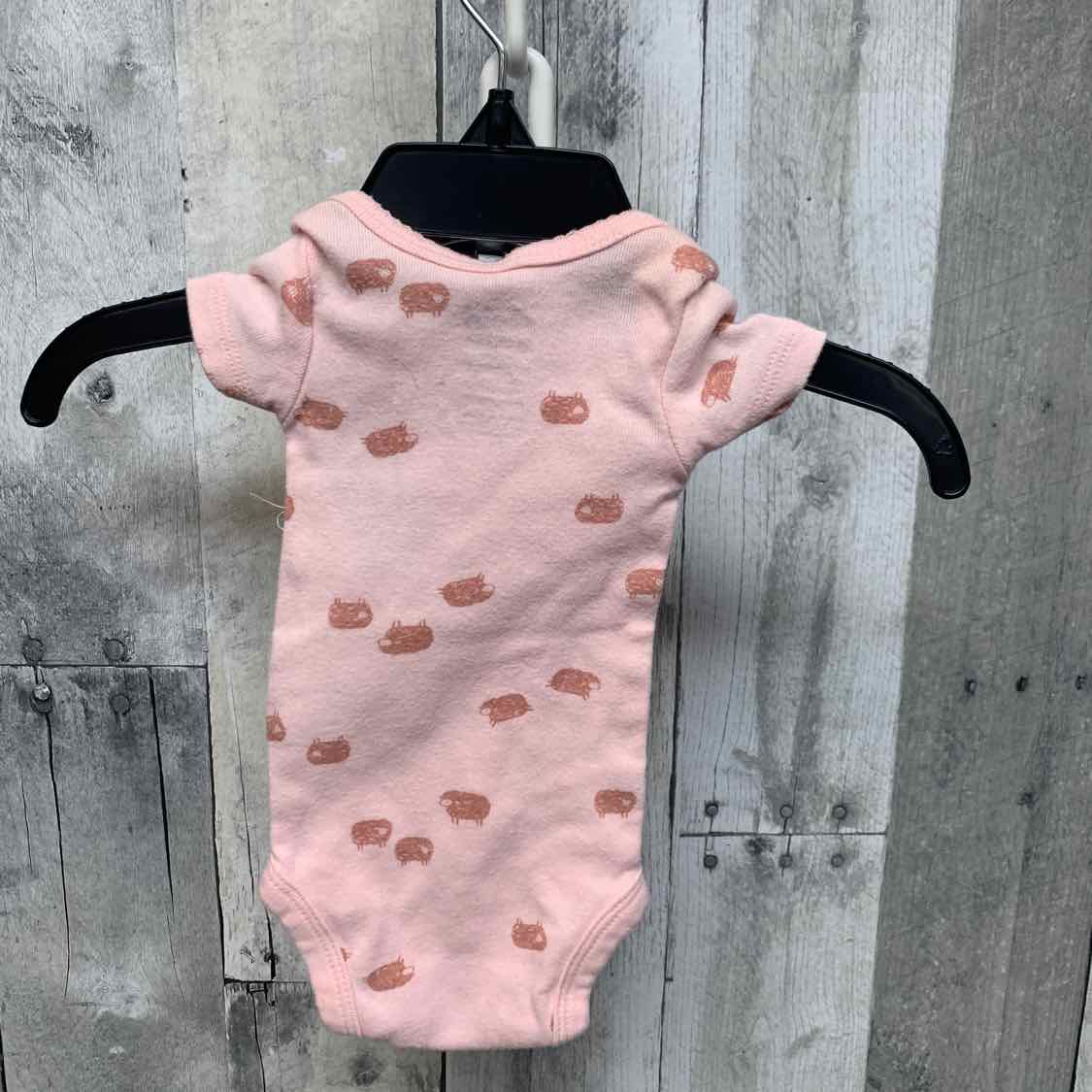Size Preemie Pink Print Child of Mine Bodysuit