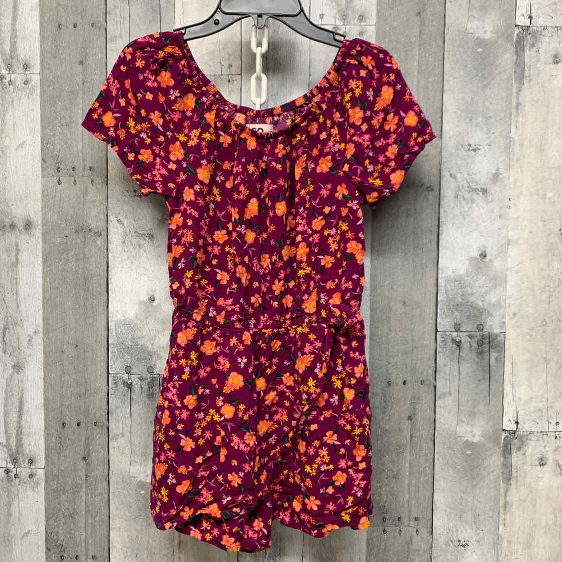 Size 10/12 Purple Print SO Romper