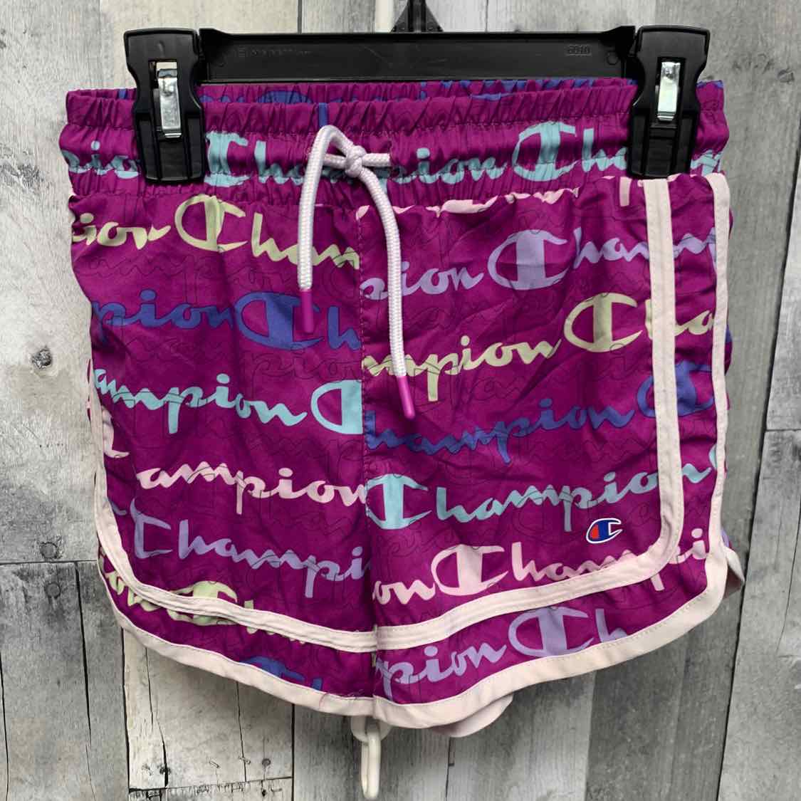 Size 7/8 Purple Print Champion Shorts - Athletic