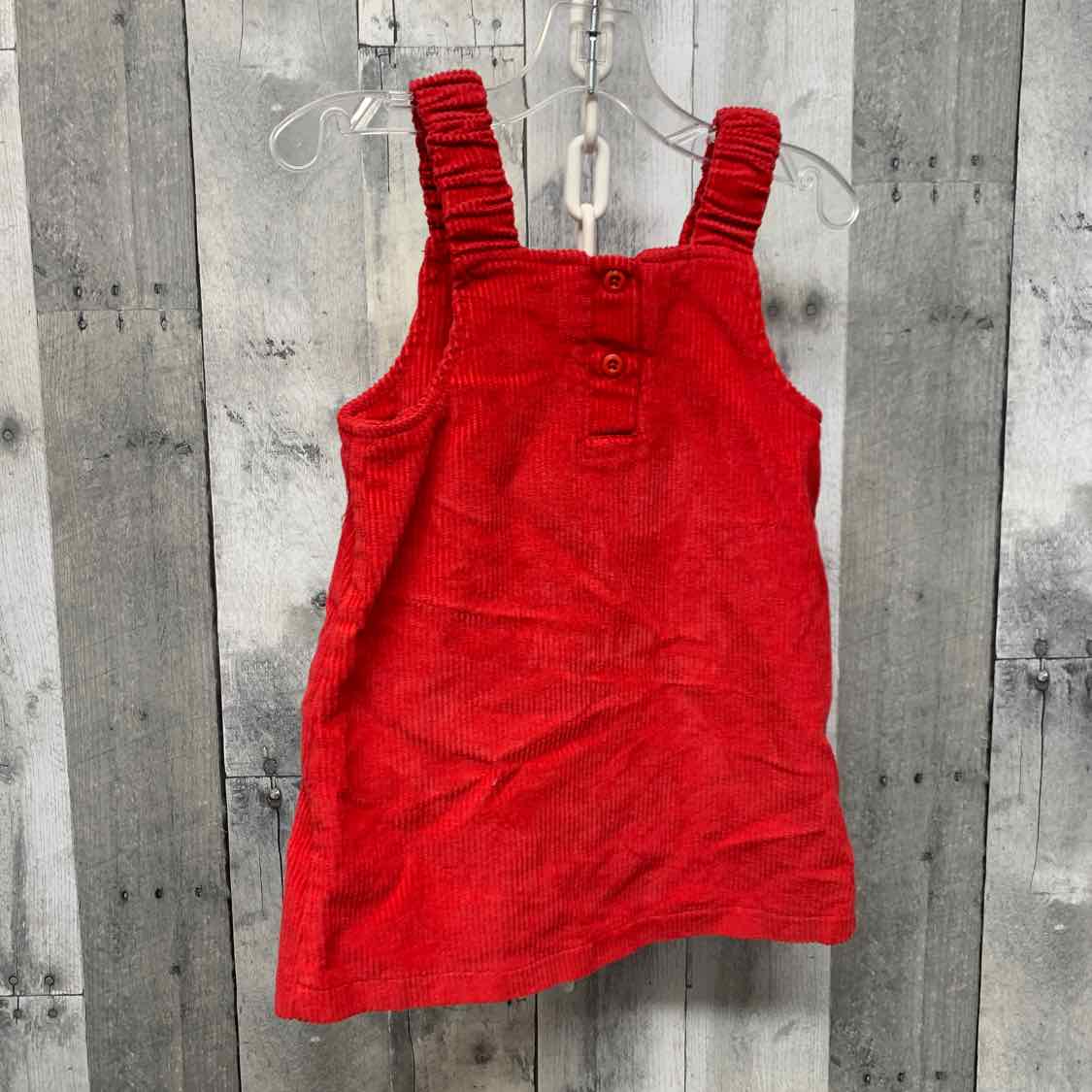 Size 2T Red/Gold B Brand Overalls