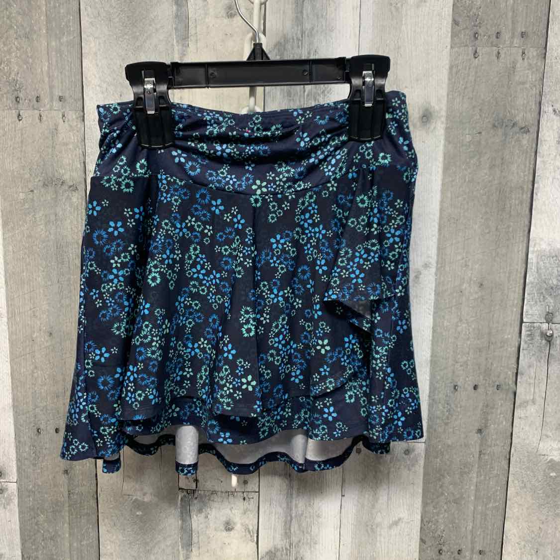 Size 14 Navy Floral All in Motion Skirt