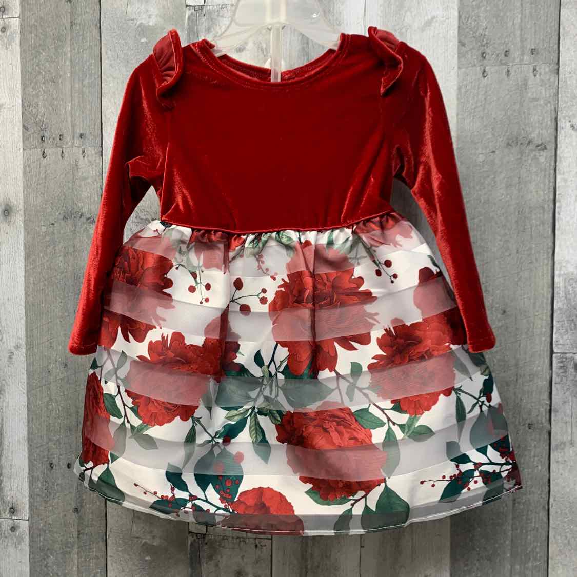 Size 18 Months Red/White Wonder Nation Dress - Party