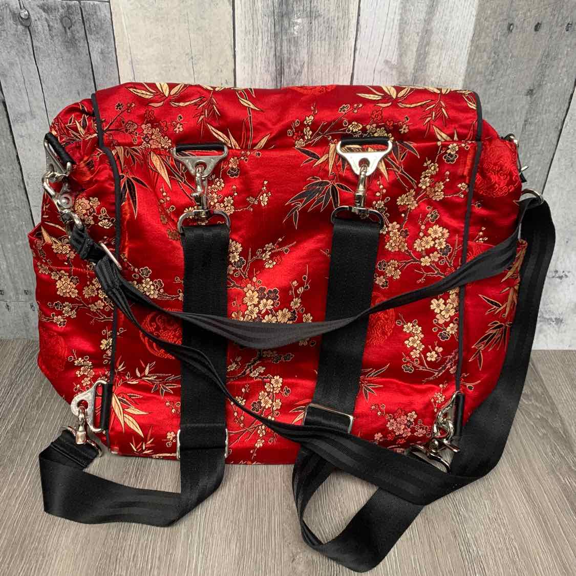 Petunia Pickle Red/Black Diaper Bag