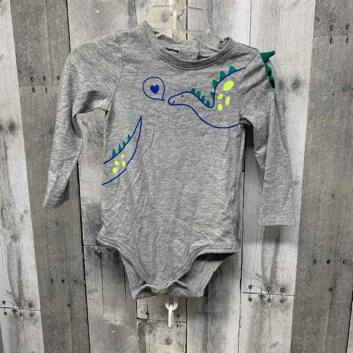 Size 12 Months Gray/Green Cat & Jack Bodysuit