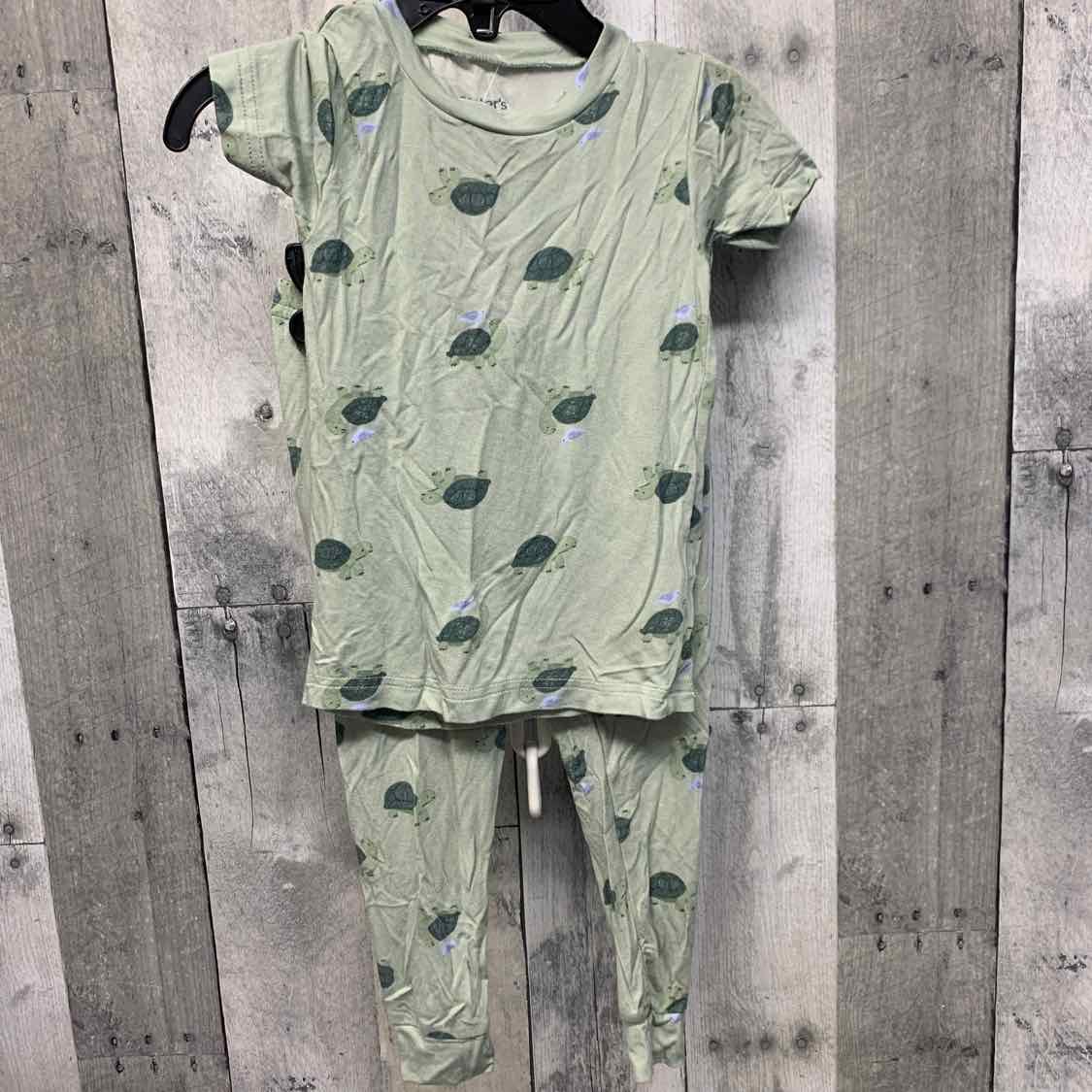 Size 18 Months Green Print Just One You 2pc PJs