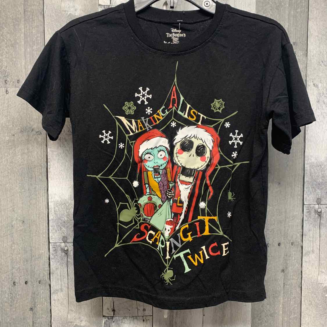 Size 7/8 Black Graphic Disney T Shirt