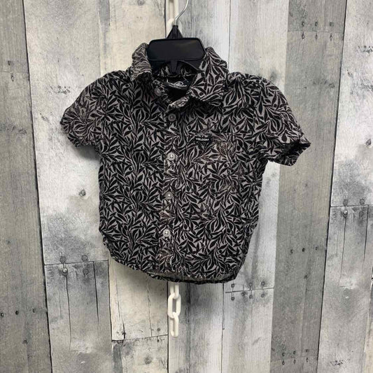Size 12 Months Gray/Black Volcom Button Up