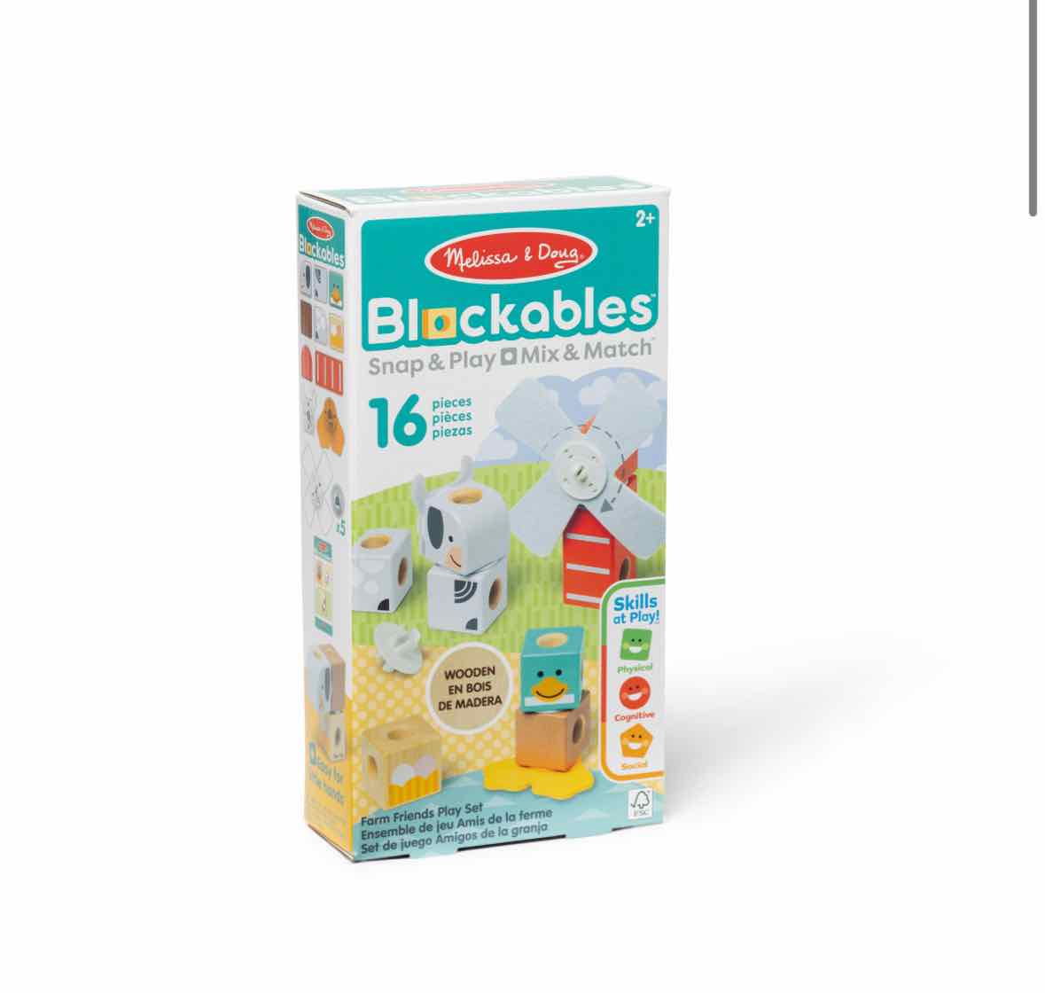 Melissa & Doug Blockables Farm Friends