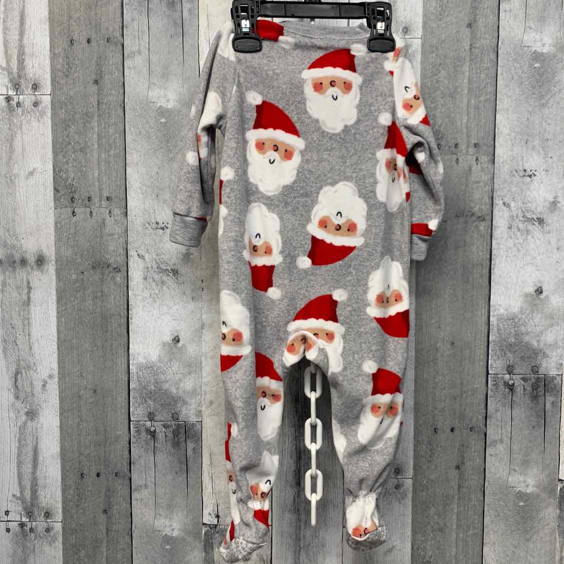Size 12 Months Gray Graphic Carter's Footy PJs
