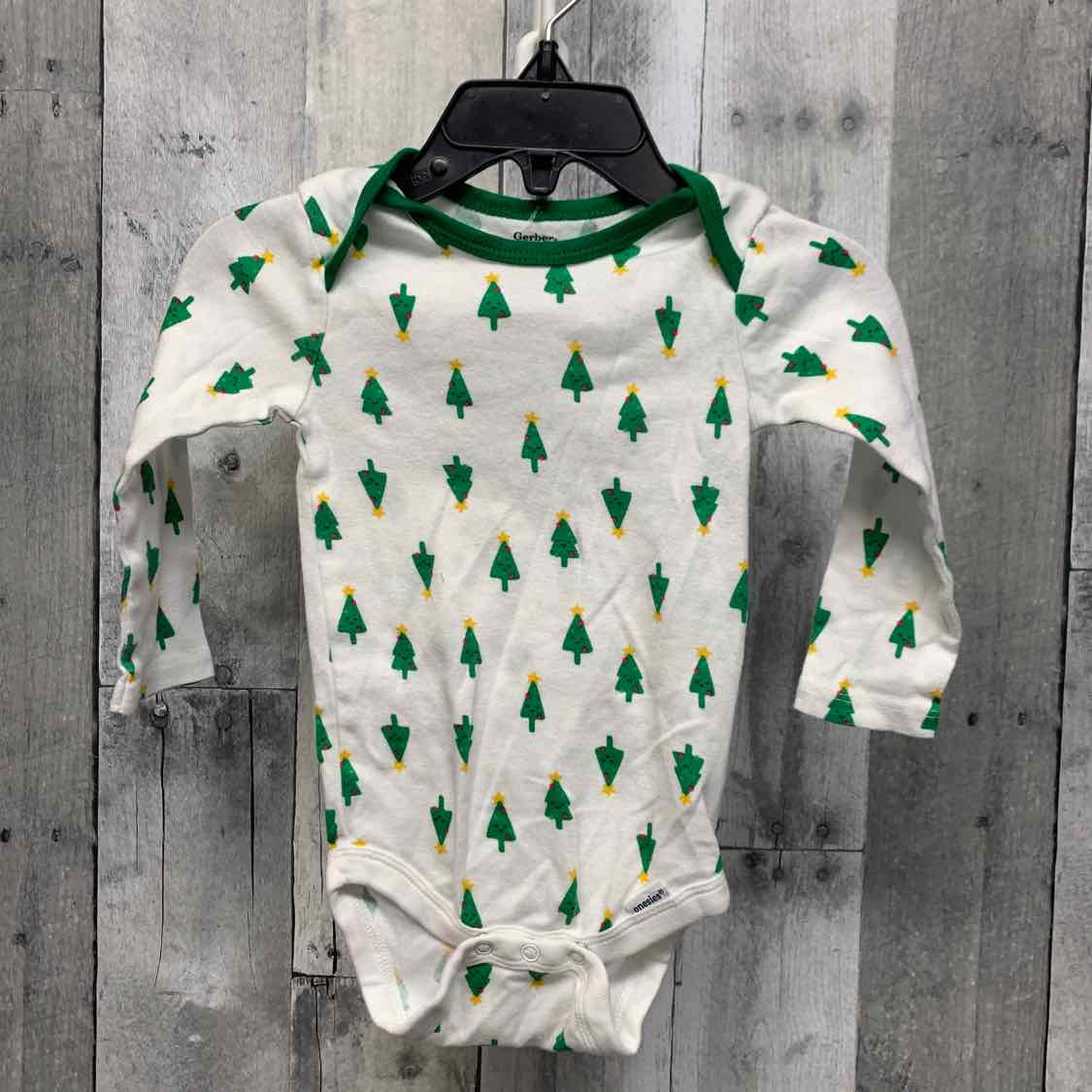Size 6-9 Months White Graphic Gerber Bodysuit
