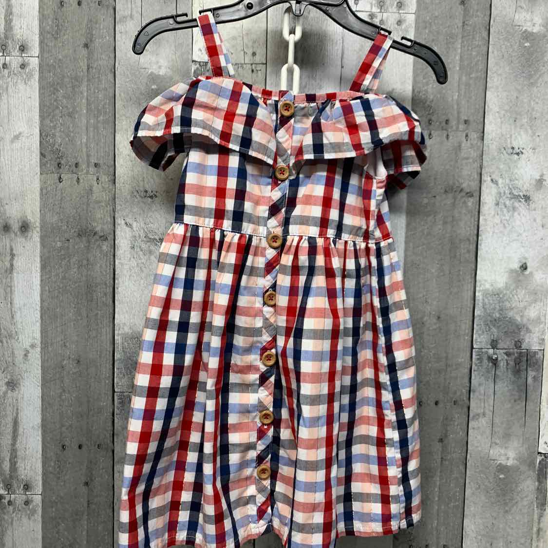 Size 6 Red/Blue Members Mark Dress