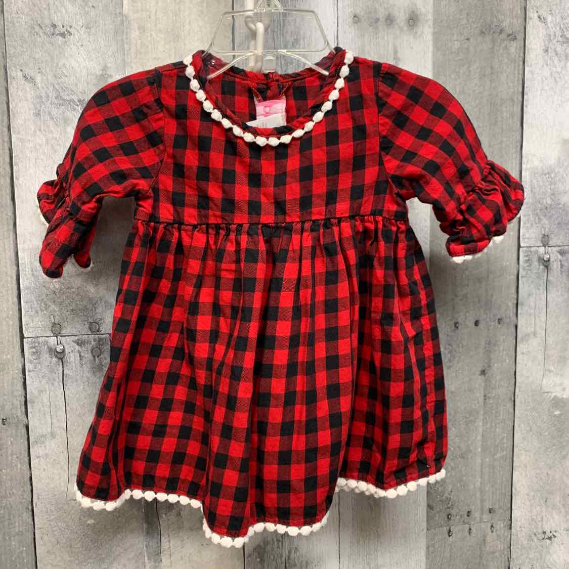 Size 18 Months Red Plaid Goodlad Short Sleeve Shirt