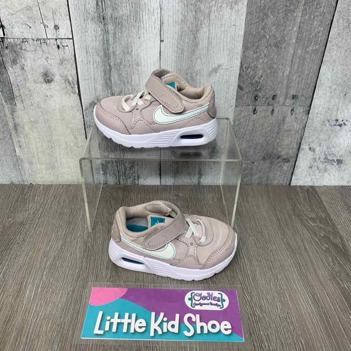 Size 5 Tan/White Sport Brand Sneakers