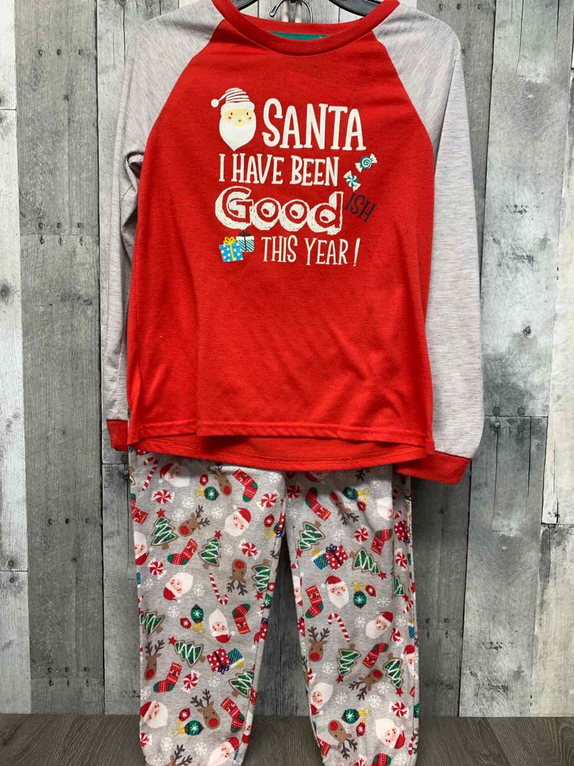 Size 10/12 Red/Green B Brand 2pc PJs