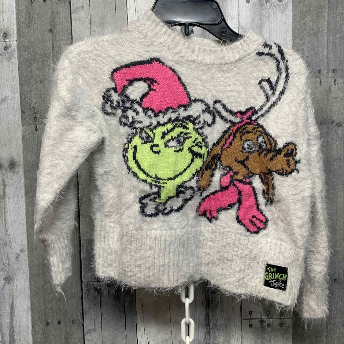 Size 5/6 White Graphic Mid Brand Sweater