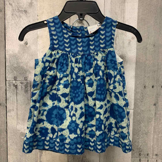 Size 3-6 Months Blue Print Mid Brand 2pc Dress