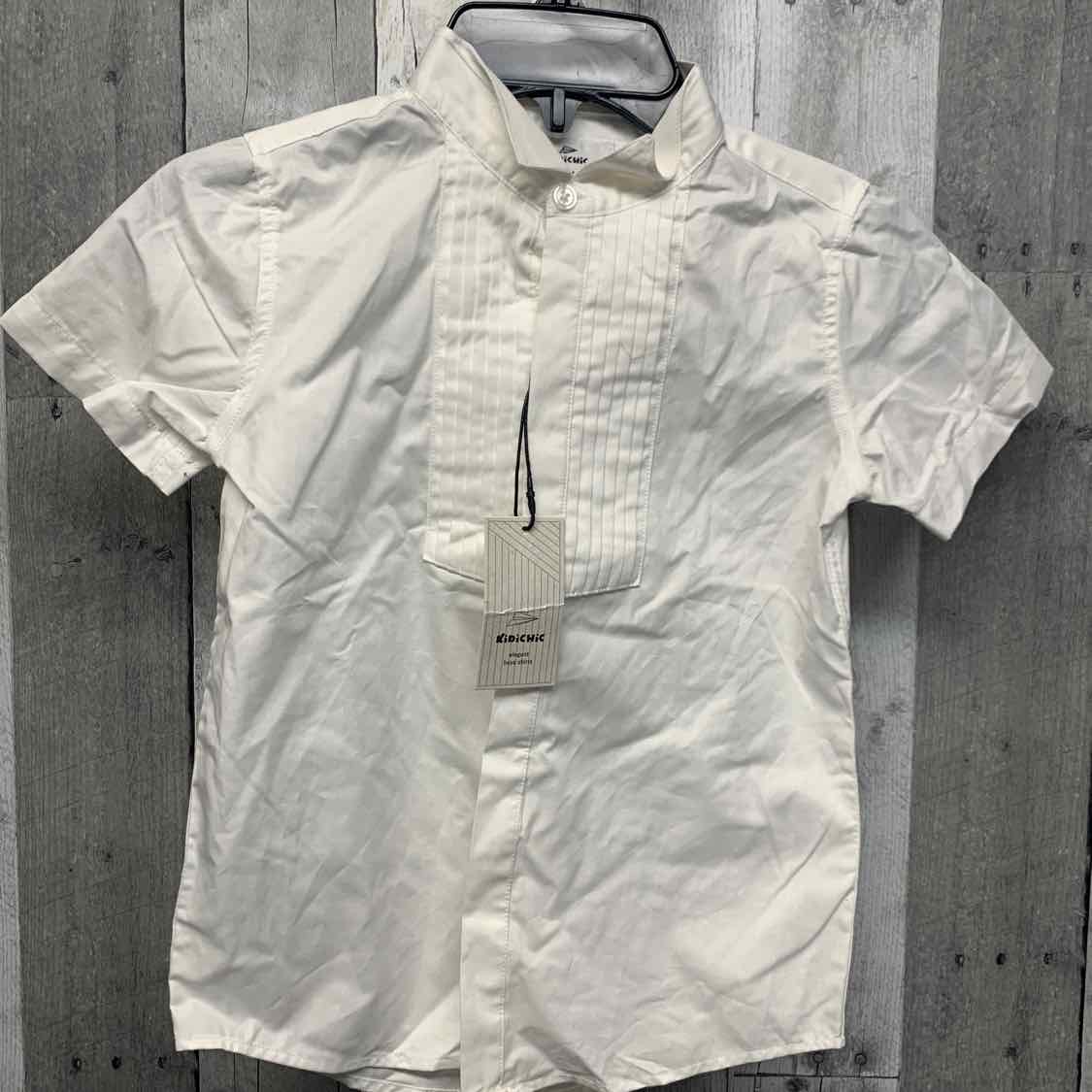 Size 6 White Mid Brand Button Up