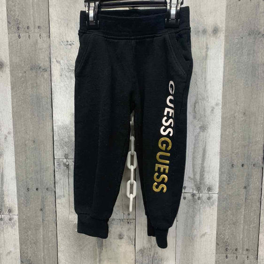 Size 2T Black/Gold Guess Athletic Pants