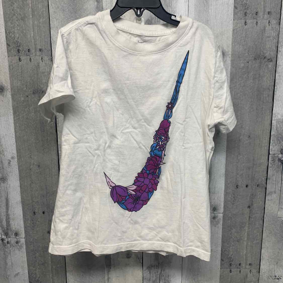 Size Medium White/Purple Sport Brand T Shirt