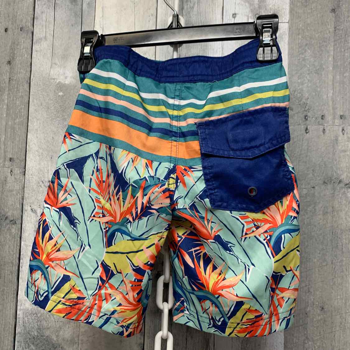 Size 5 Blue/Orange Art Class Swim Trunks