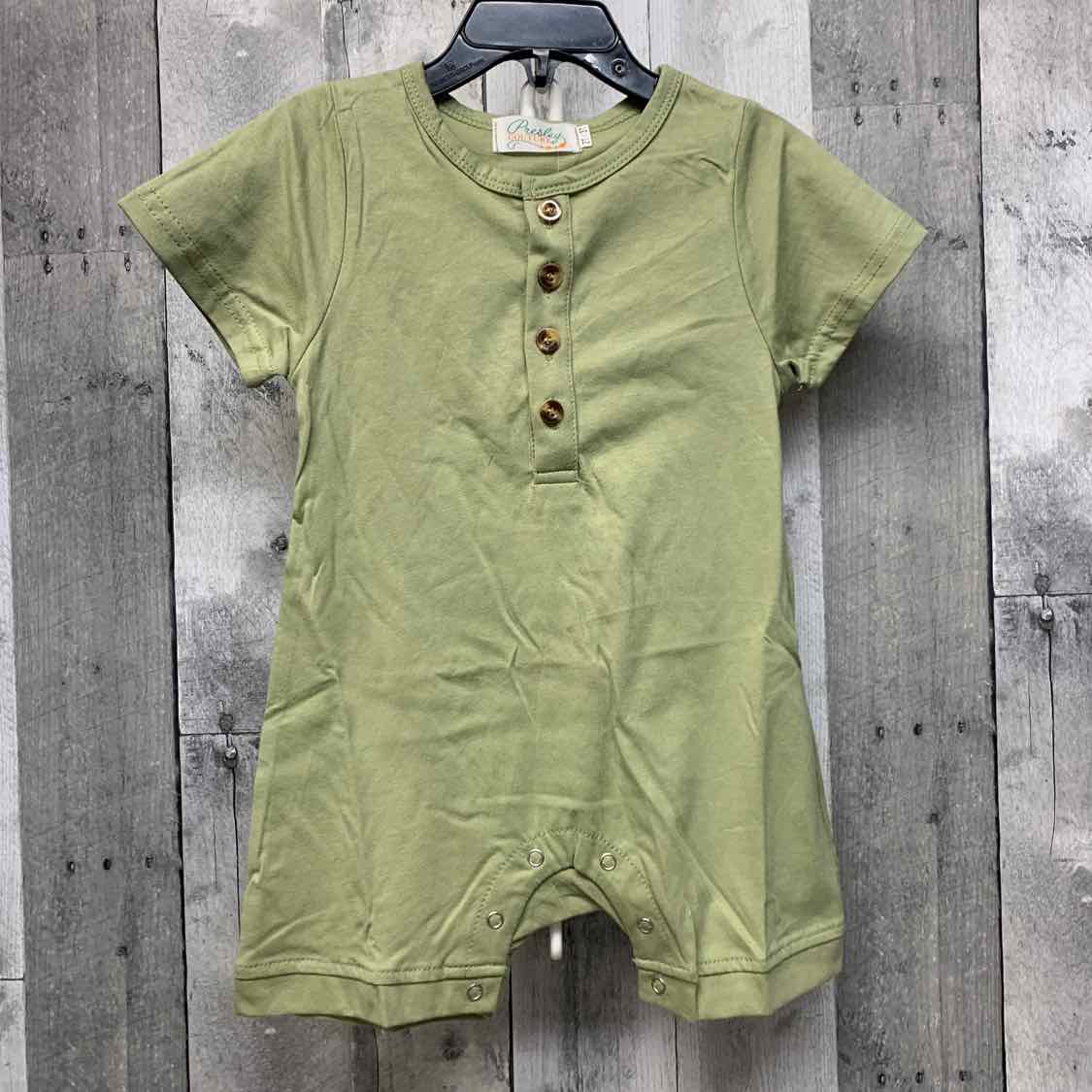 Size 2T/3T Green Presley Couture Romper