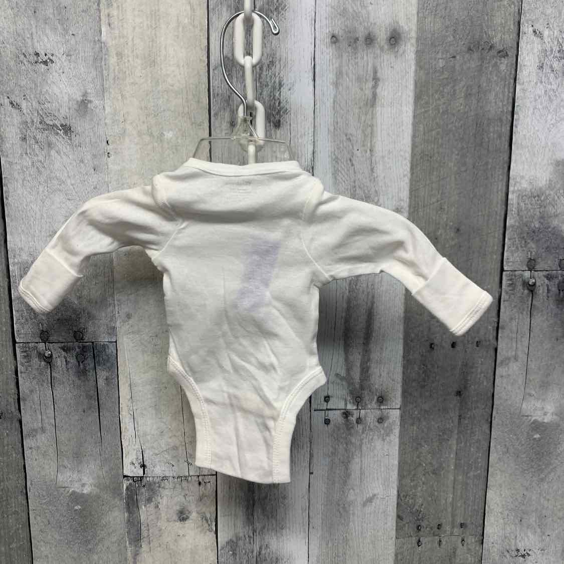 Size Preemie White Gerber Bodysuit