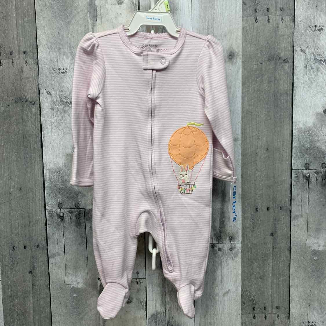 Size 3 Months Purple/White Carter's Footy PJs