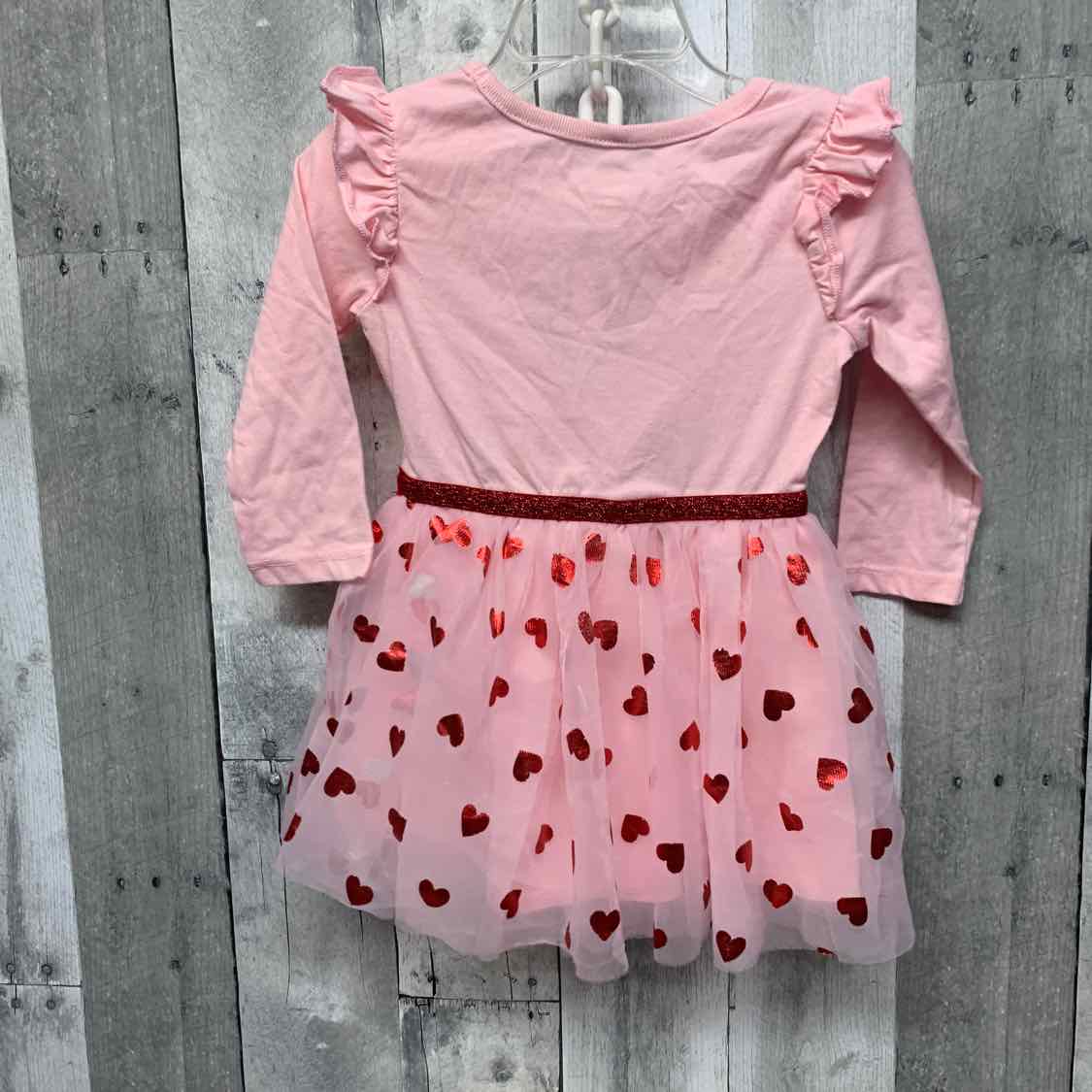 Size 18 Months Pink/Red Holiday Brands LS Dress