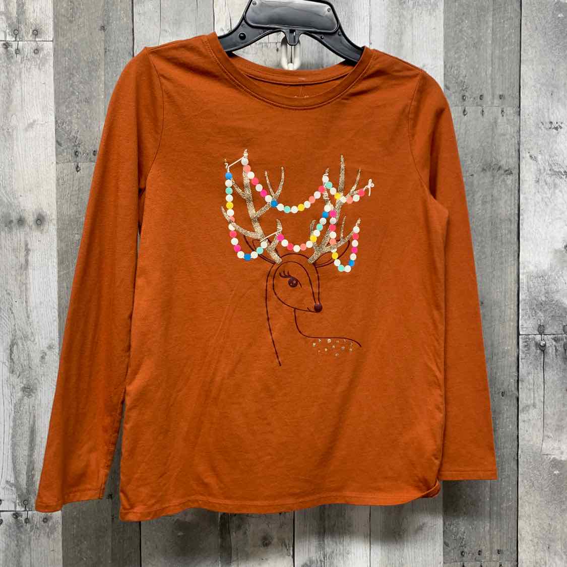 Size 10/12 Orange/Pink Cat & Jack Long Sleeve Shirt